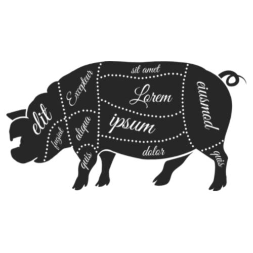 PIG LATIN - UNISEX LIGHT STAPLE REGULAR FIT TSHIRT Design