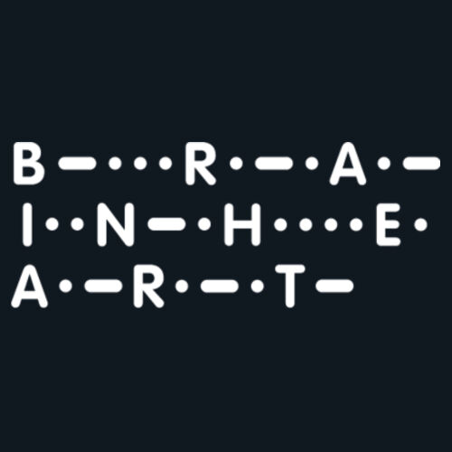 MORSE CODE - UNISEX DARK STAPLE REGULAR FIT TSHIRT Design