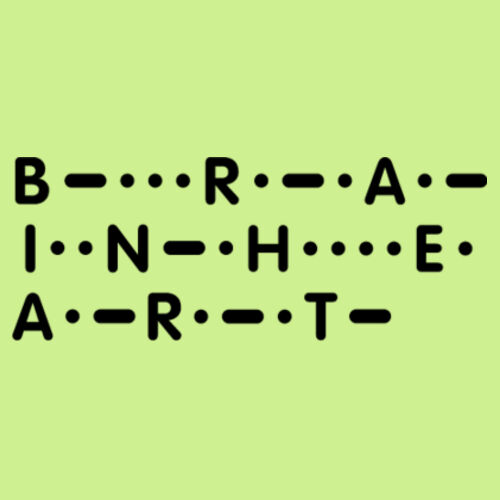 MORSE CODE - UNISEX LIGHT STAPLE REGULAR FIT TSHIRT Design