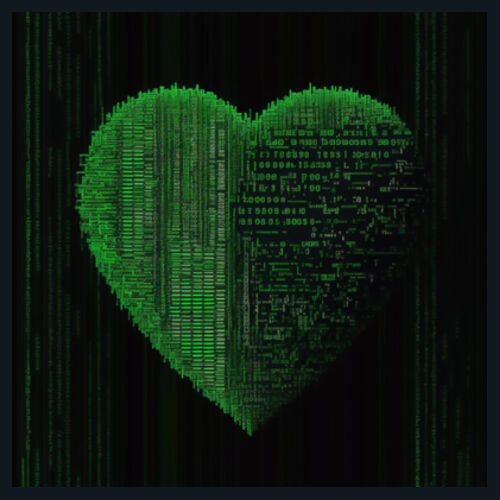 Ai 🖤 U - WOMEN'S DARK MAPLE CREW NECK TEE Design