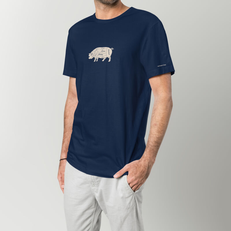 PIG LATIN - UNISEX DARK STAPLE REGULAR FIT TSHIRT Thumbnail