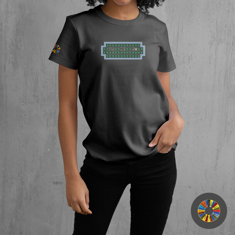 WHEEL OF FORTUNE - WOMEN'S DARK MAPLE CREW NECK TEE Thumbnail