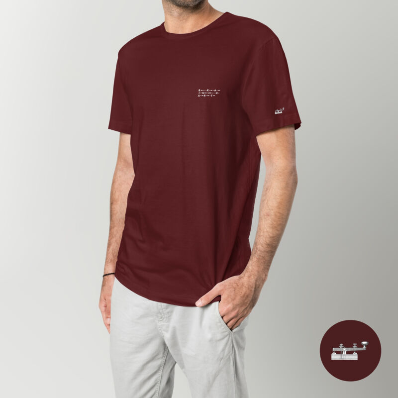 MORSE CODE - UNISEX DARK STAPLE REGULAR FIT TSHIRT Thumbnail