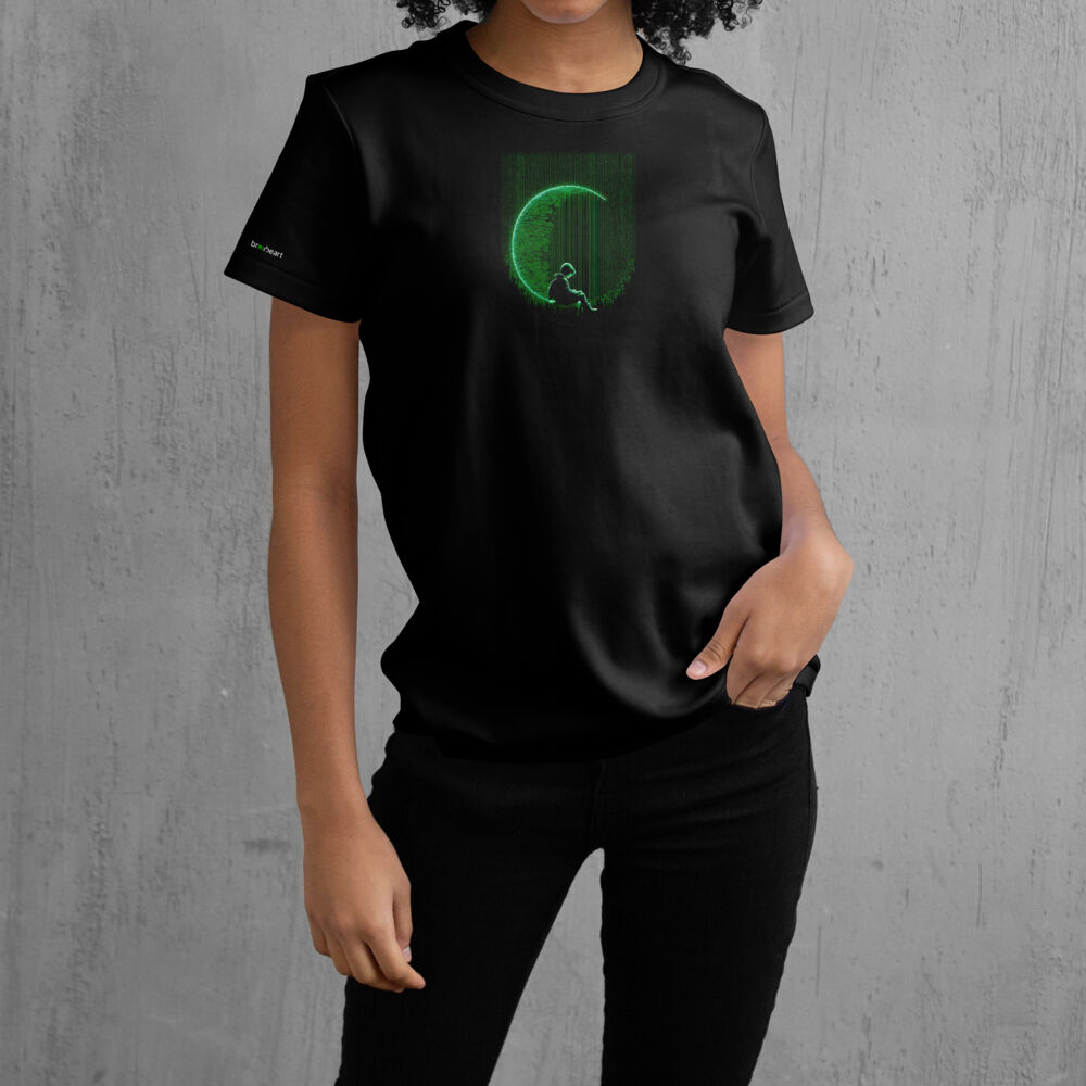 AiMAGINE - WOMEN'S DARK MAPLE CREW NECK TEE Thumbnail
